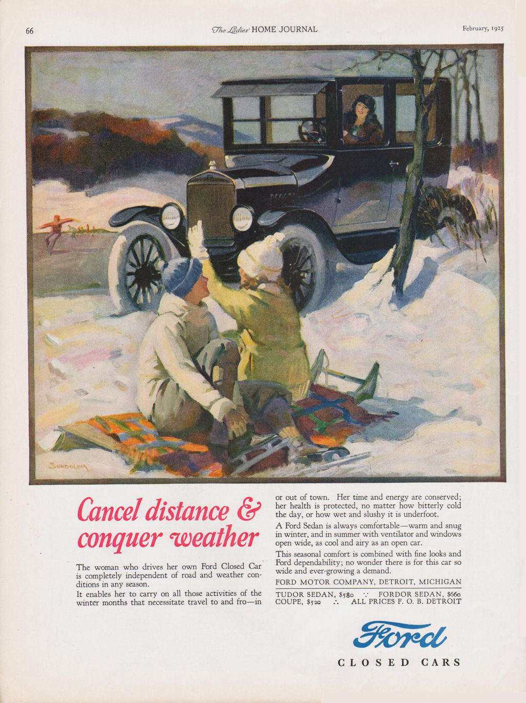 1925 Ford Auto Advertising